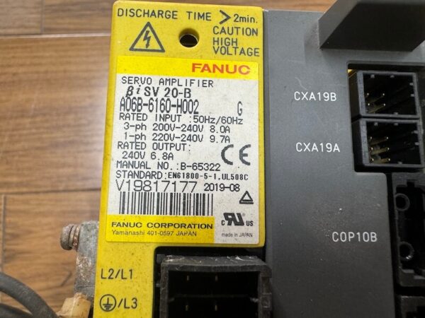 Bộ Servo Amplifier A06B-6160-H002 Fanuc βiSV 20-B - Ảnh 2