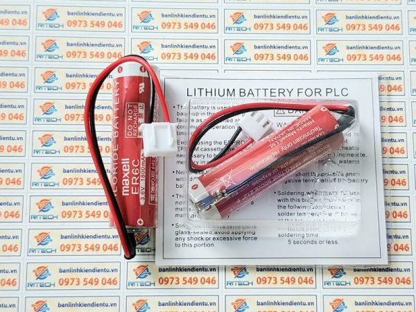 Pin Maxell ER6C 3.6V dung lượng 1800mah cho PLC FX1N/2N - Ảnh 2