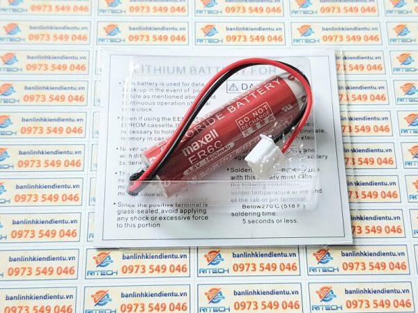 Pin Maxell ER6C 3.6V dung lượng 1800mah cho PLC FX1N/2N - Ảnh 3