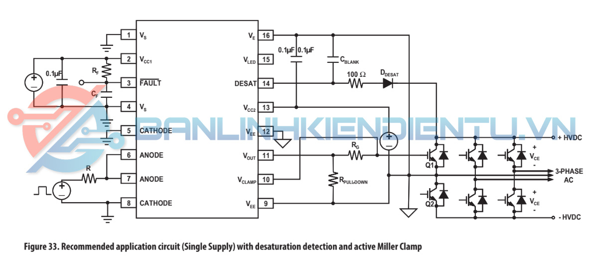 Mạch ứng dụng dược dề xuất Cung cấp dơn với khả năng phát hiện dộ bão hòa và Kẹp Miller hoạt dộng