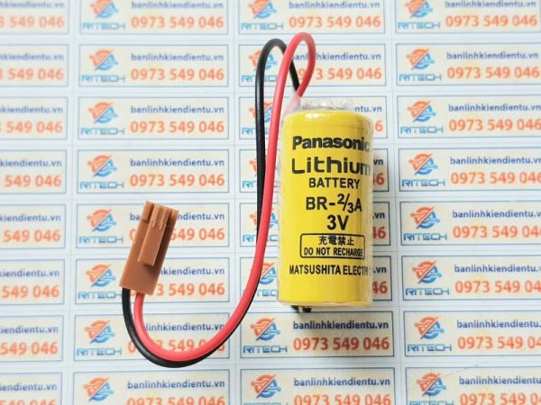 Pin BR-2/3A 3V hãng Panasonic  lắp cho máy CNC Fanuc - Ảnh 2