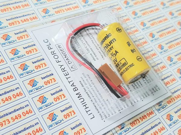 Pin BR-2/3A 3V hãng Panasonic  lắp cho máy CNC Fanuc