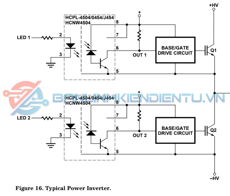 Sơ dồ mạch diện biến tần diển hình A4504