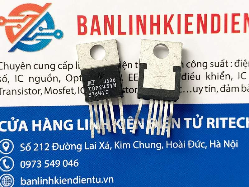 IC nguồn TOP245YN, TOP245Y công suất 40w TO-220 8 TOP245YN