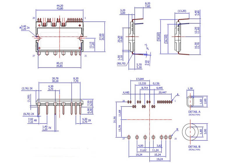FSBB10CH60, FSBB10CH60C, FSBB10CH60F IGBT Fairchild 10A 600V 10 kich thuoc FSBB20CH60
