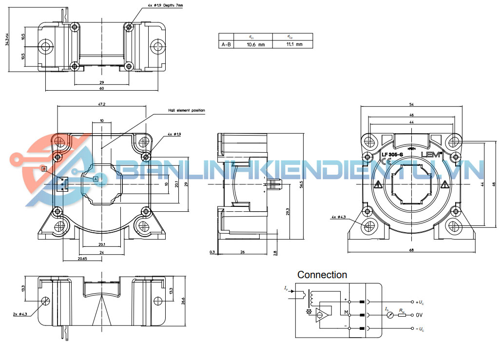 kich thuoc LEM LF305 S