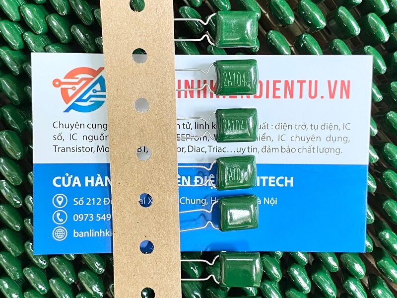 Tụ mica 2A104J 0.1uF 100nF 100V 4 2A104J 100NF 0.1UF
