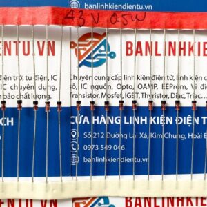 Diode zener 1N5260B BZX55C43 0.5W 43V DO-35