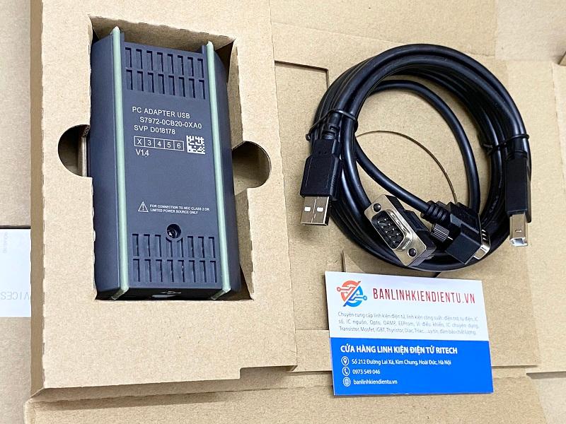 Cáp lập trình PLC Siemens S7-200/300/400 mã 6ES7972-0CB20-0XA0 16 6ES7972-0CB20-0XA0 cho Siemens S7-200/300/400