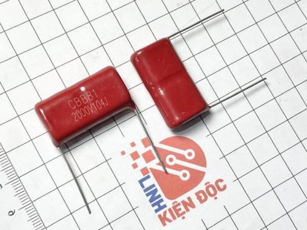 CBB81 Tụ Điện Cao Áp 2000V-104J 0.1UF 31mm - Ảnh 2