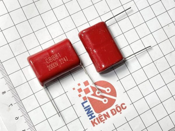 CBB81 Tụ cao áp 2000V224J 224K 0.22UF 2000V kích thước 31mm - Ảnh 2