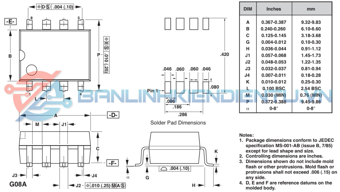Kích thước DPA424GN