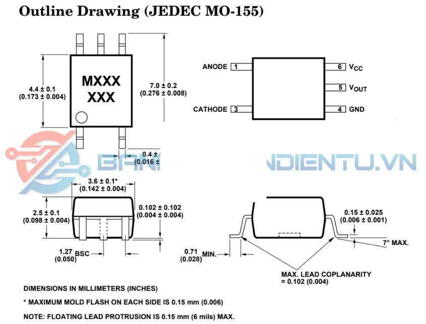 Kích thước M453 sop5