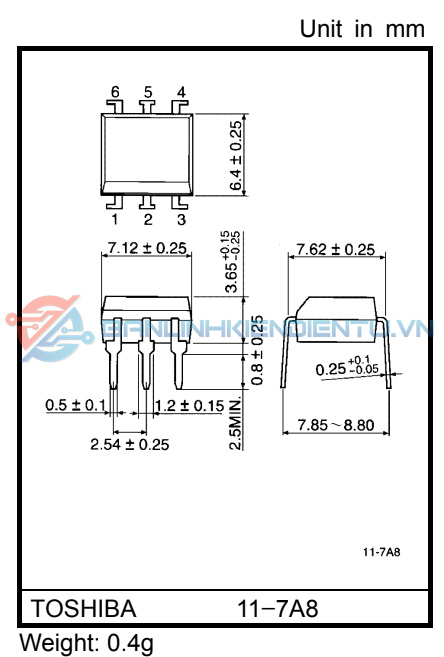 Kích thước TLP371
