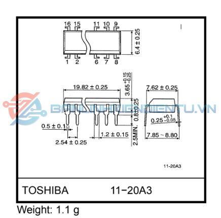 Kích thước TLP627 4