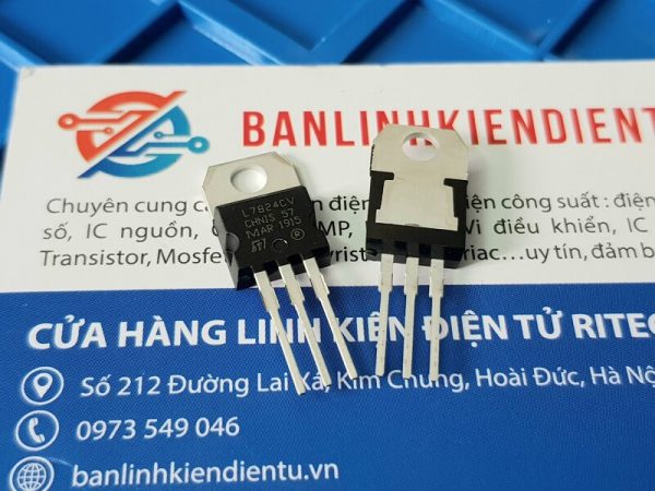 L7824CV, L7824, 7824 TO-220 IC nguồn ổn áp 24V