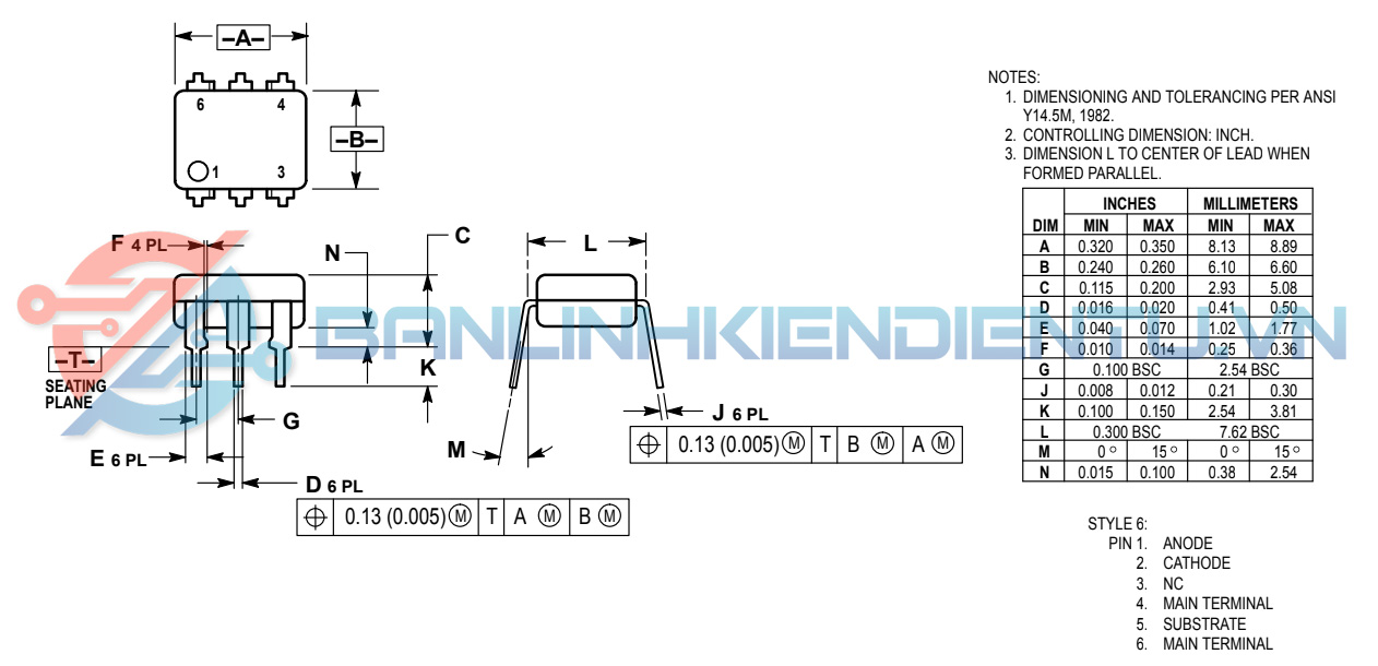 MOC3083 Opto Driver DIP-6 Fairchild 11 MOC dip6 1