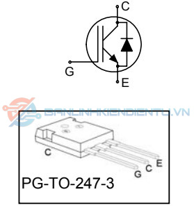H20R1202, IHW20N120R2 IGBT 20A 1200V TO-3P 7 So do chan to 247 3 2