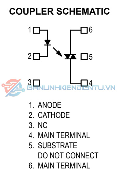 Sơ dồ chân MOC3052 2