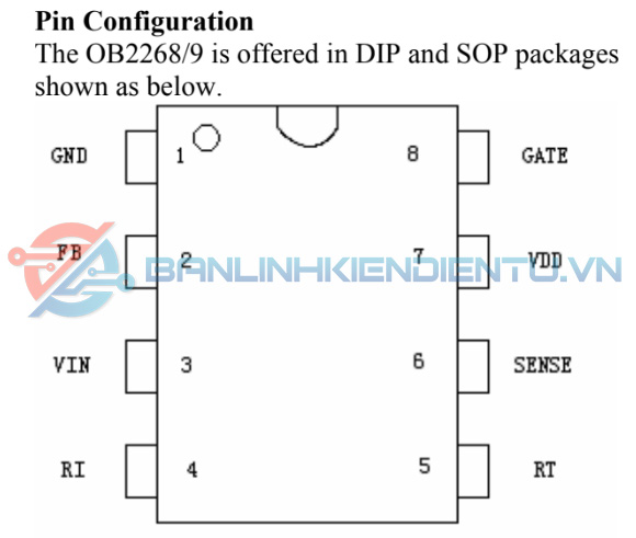 Sơ dồ chân OB2268