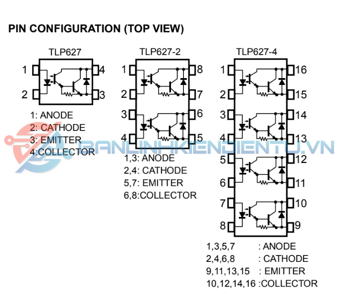 Sơ dồ chân TLP627 1
