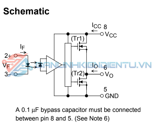 Sơ dồ mạch TLP350