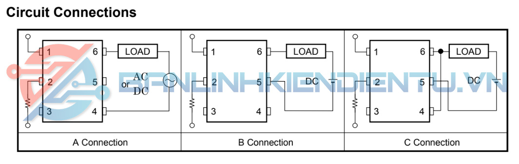 Sơ dồ mạch kết nối TLP197G