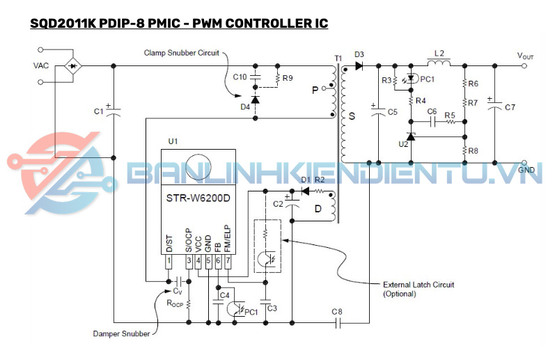 Sơ dồ mạch ứng dụng D2011K 1