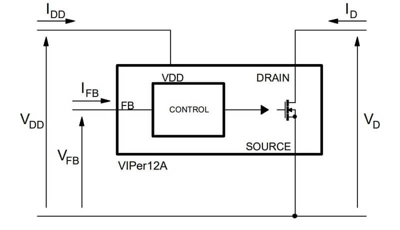 VIPER12A, VIPER12AS, VIPER12 IC nguồn SOP8 20 VIPER12AS 3 1