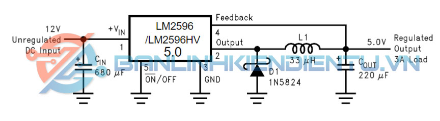 mach ung dung dien hinh LM2596HVS 12