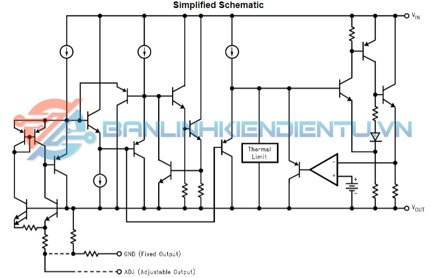 LM1084IT-5.0, LT1084-5.0 IC nguồn TO-220 9 so do tuong duong LM1084IS 1.8 4