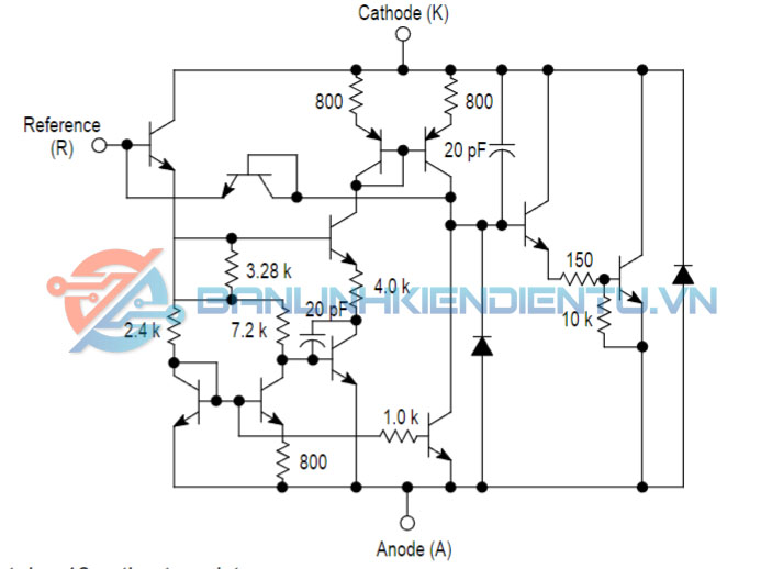 431AC, TL431AC, TL431AI IC hồi tiếp nguồn kiểu chân SOP-8 14 so do tuong duong TL431A
