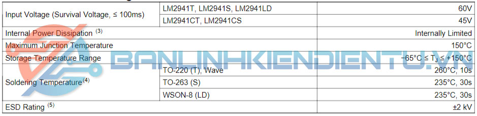 IC NGUỒN LM2941S, LM2941 TO-263 9 thong so ky thuat LM2941