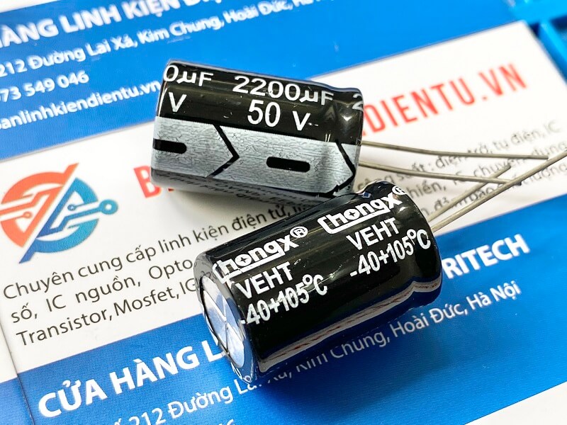 Tụ hóa 2200uF 50V 16x25mm 1 2200uF 50V 16x25mm