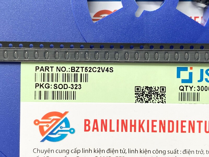 BZT52C2V4S kí hiệu WX diode zener 2.4V SOD-323 0805 1 BZT52C2V4S