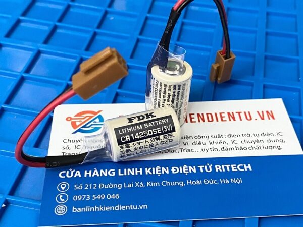 CR14250SE FDK Pin nuôi nguồn 3V dùng cho PLC (giắc nâu)