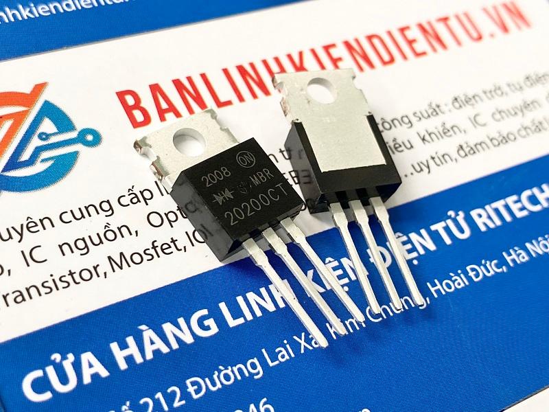 MBR20200CT Dual Diode Schottky 20A/200V TO-220 2 Diode MBR20200CT