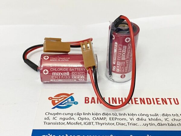 ER17/33 Pin nuôi nguồn PLC MAXELL 3.6V+HRS-RB
