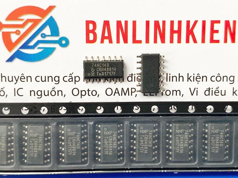 IC số 6 cổng NOT với Schmitt Trigger 74HC14D, 74HC14 SOP-14 2 74HC14D