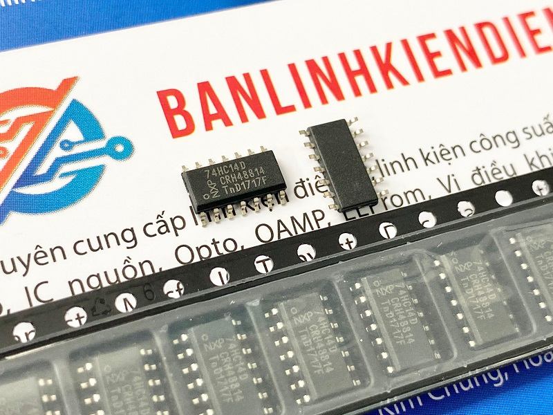 IC số 6 cổng NOT với Schmitt Trigger 74HC14D, 74HC14 SOP-14 1 74HC14