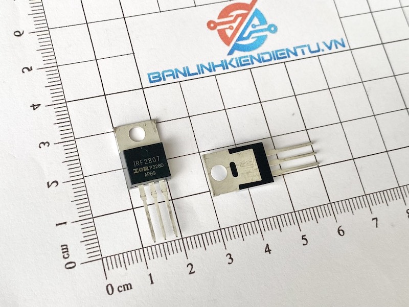 IRF2807 Mosfet kênh N 82A 75V TO-220 nhập khẩu 2 IRF2807 Mosfet kênh N 82A 75V TO-220 nhập khẩu - Ảnh 2