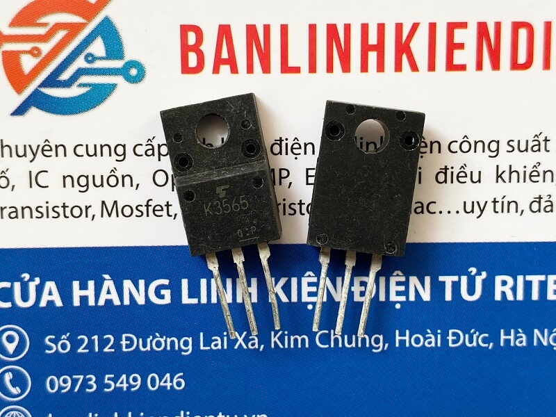K3565, 2SK3565 MOSFET KÊNH N 5A 900V tháo máy 1 K3565-MOSFET