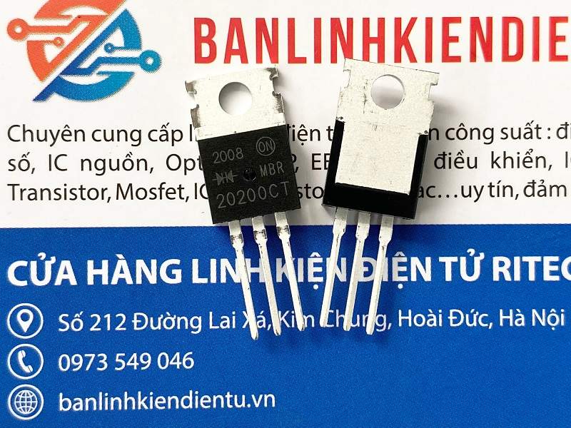 MBR20200CT Dual Diode Schottky 20A/200V TO-220 1 MBR20200