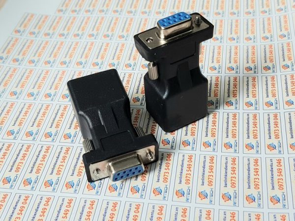 RJ45/RS232 đầu chuyển đổi RS232 ra cáp mạng RJ45