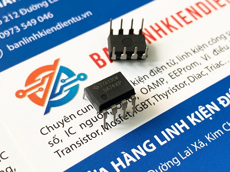 UA741, UA741CN, UA741CP IC Khuếch đại thuật toán DIP-8 1 UA741, UA741CN, UA741CP IC Khuếch đại thuật toán DIP-8