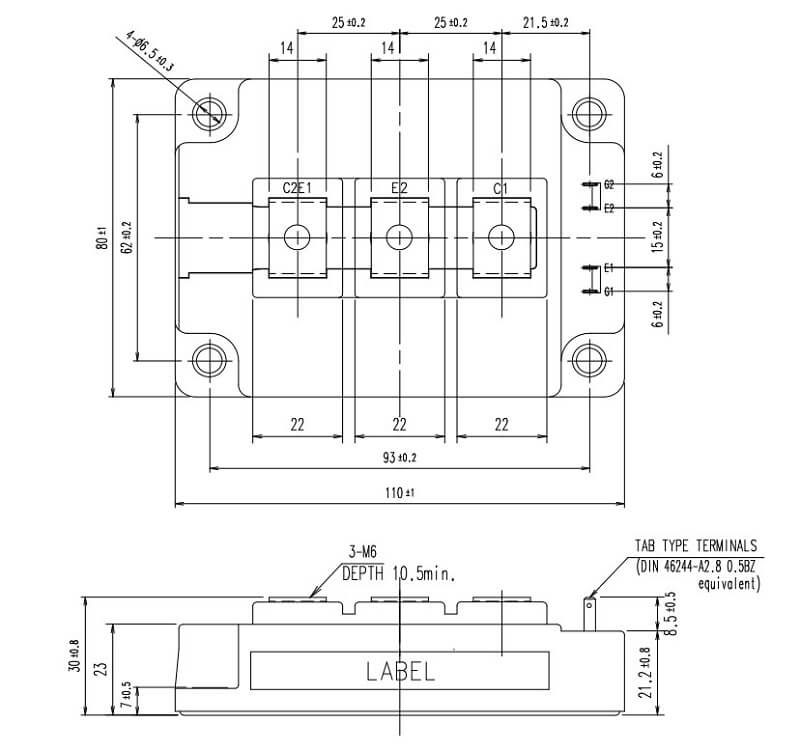2MBI300VE-170-50 IGBT FUJI 300A 1700V 8 kich thuoc 2MBI300VE 170 50