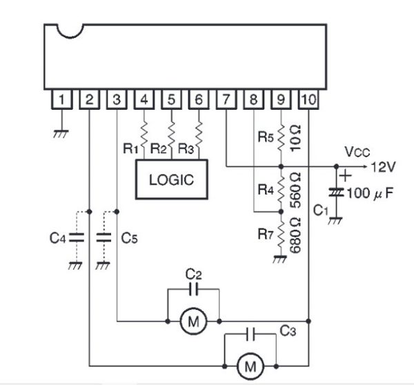 BA6247 IC điều khiển động cơ SIP-10 - Ảnh 3