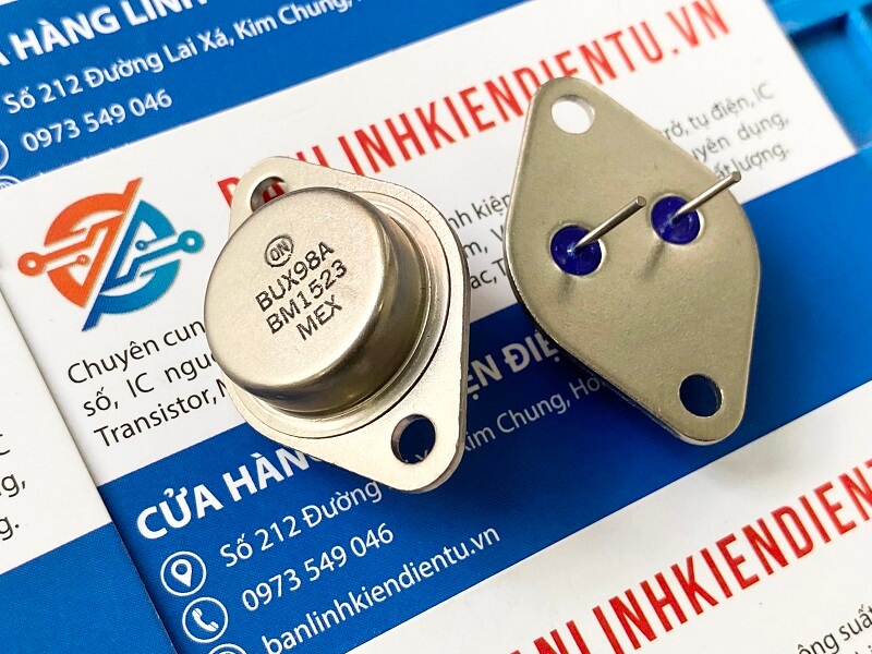 BUX98A, BUX98 Transistor NPN 30A 1000V TO-3 1 BUX98A-TRANSISTOR