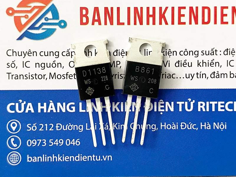 Cặp Sò B861 D1138 2A 200V TO-220C 2 D1138 B861