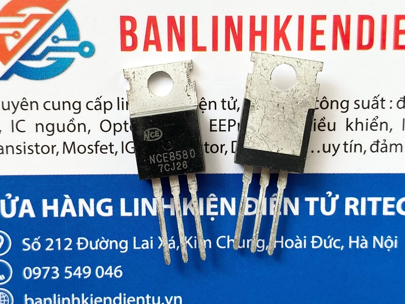 NCE8580 NCE 8580 N Mosfet 80A 85V TO-220 2 NCE8580-MOSFET1